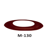 Накладка для дымохода Duval M-130 (Ø 130) коричневая / черная
