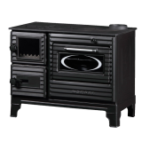 Duval EK-5237BL (BLACK EDITION) Дровяная печь-кухня «евро буржуйка» с духовкой