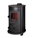 Duval EM-5127BL (BLACK EDITION) Турбо печь-камин. Отопление, приготовление еды