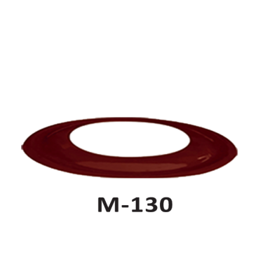 Накладка для дымохода Duval M-130 (Ø 130) коричневая / черная